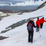 <p>Landing on the Antarctic continent</p>