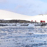 Le débarquement sur le continent Antarctique